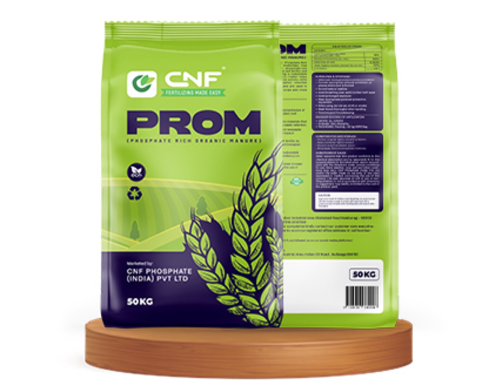 CNF PROM – Phosphate Rich Organic Manure 50 kg HDPE bag