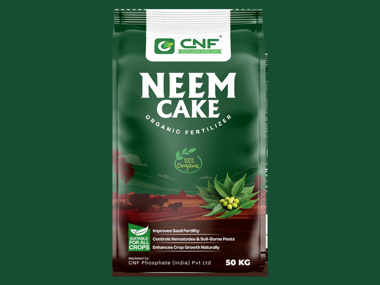 CNF Neem Cake – Organic fertiliser 50 kg bag