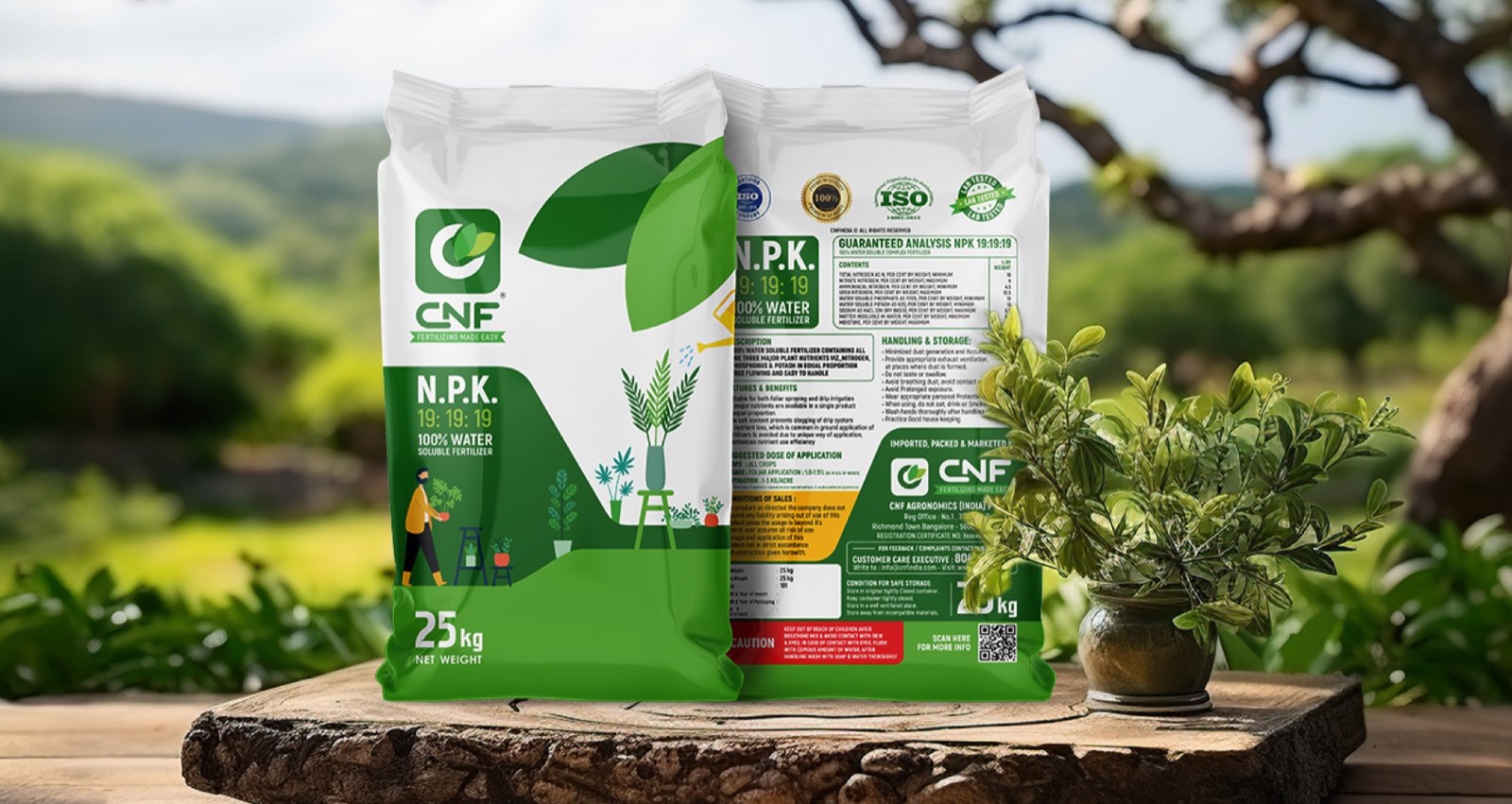 CNF water-soluble fertilizer bags